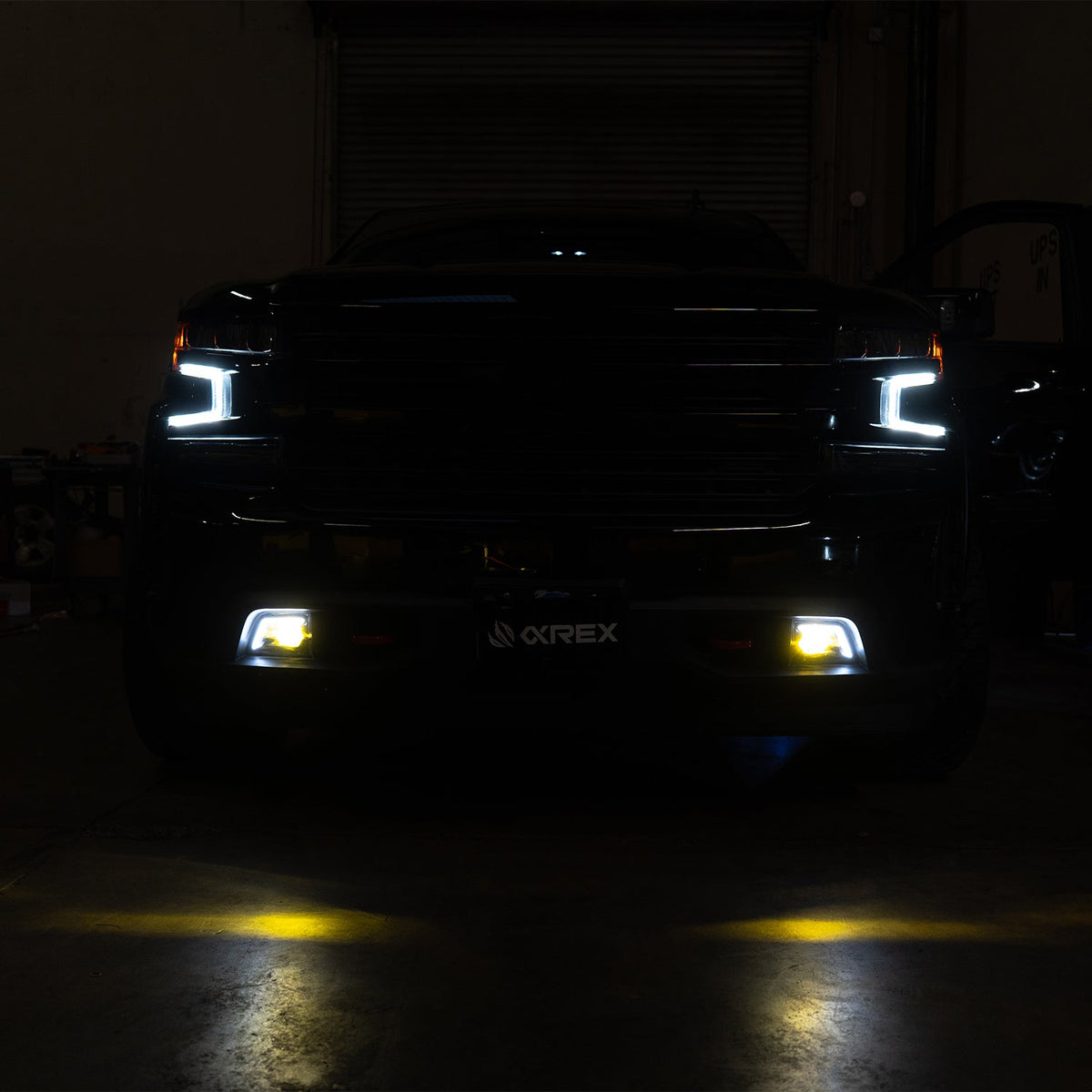AlphaRex DoubleTap Dual-Color LED Projector Fog Lights for Chevrolet Silverado 1500 / Chevrolet Silverado HD 2500/3500