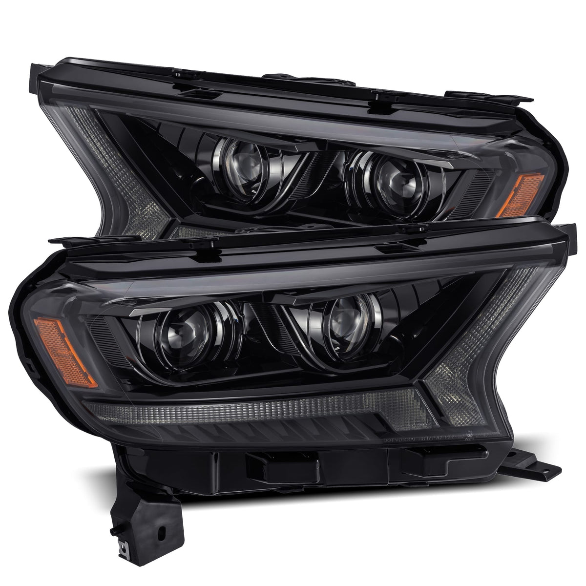 AlphaRex PRO-Series Halogen Projector Headlights for Ford Ranger - Alpha-Black