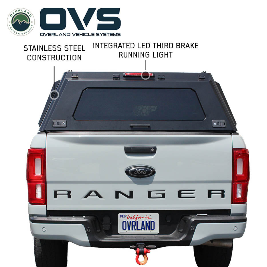 OVS Expedition PRO+ truck cap with full windows for 2019-2023 Ford Ranger - view 6