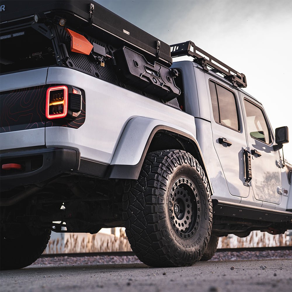 AlphaRex NOVA-Series Prismatic LED Tail Lights for Jeep Gladiator - Chrome