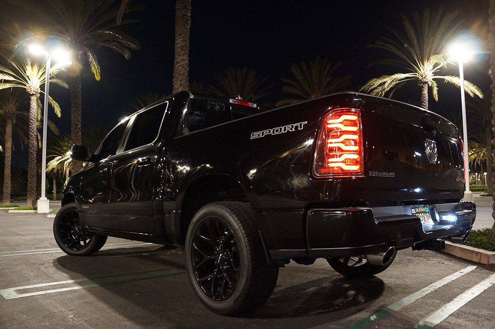 AlphaRex LUXX-Series LED Tail Lights for Ram 1500 - Black Smoke
