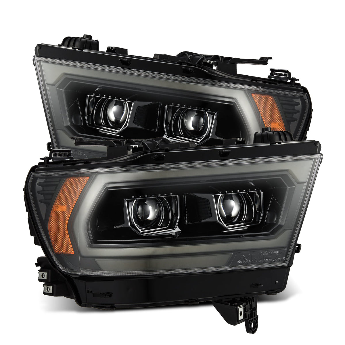 AlphaRex MK II LUXX-Series LED Projector Headlights (2500 Style) for Ram 1500 - Alpha-Black
