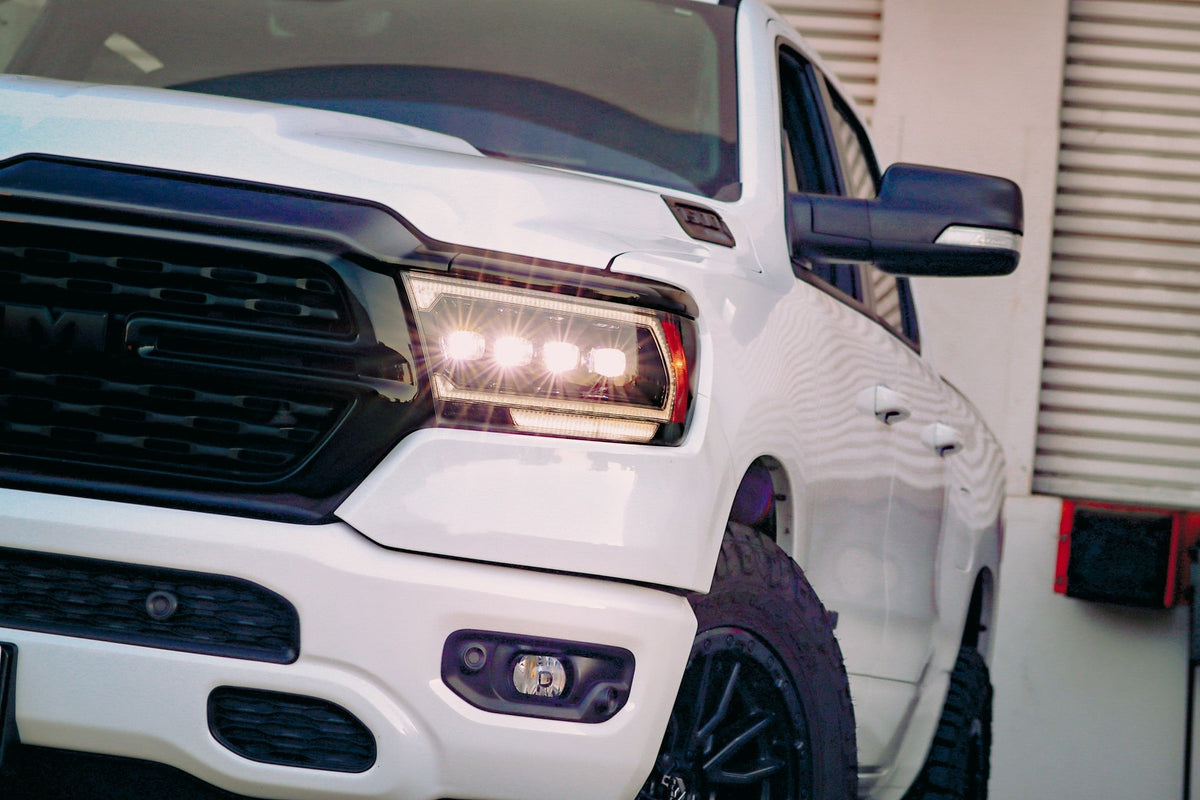 AlphaRex MK II NOVA-Series LED Projector Headlights (2500 Style) for Ram 1500 - Alpha-Black