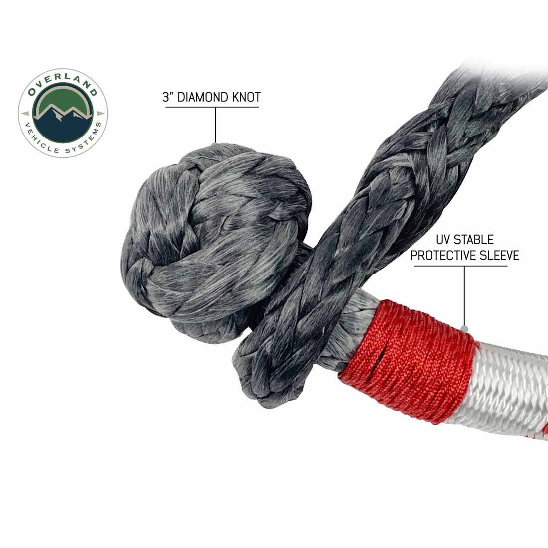 Overland Vehicle Systems 7/16 inch soft shackle and 4 inch recovery ring combo kit - view 8