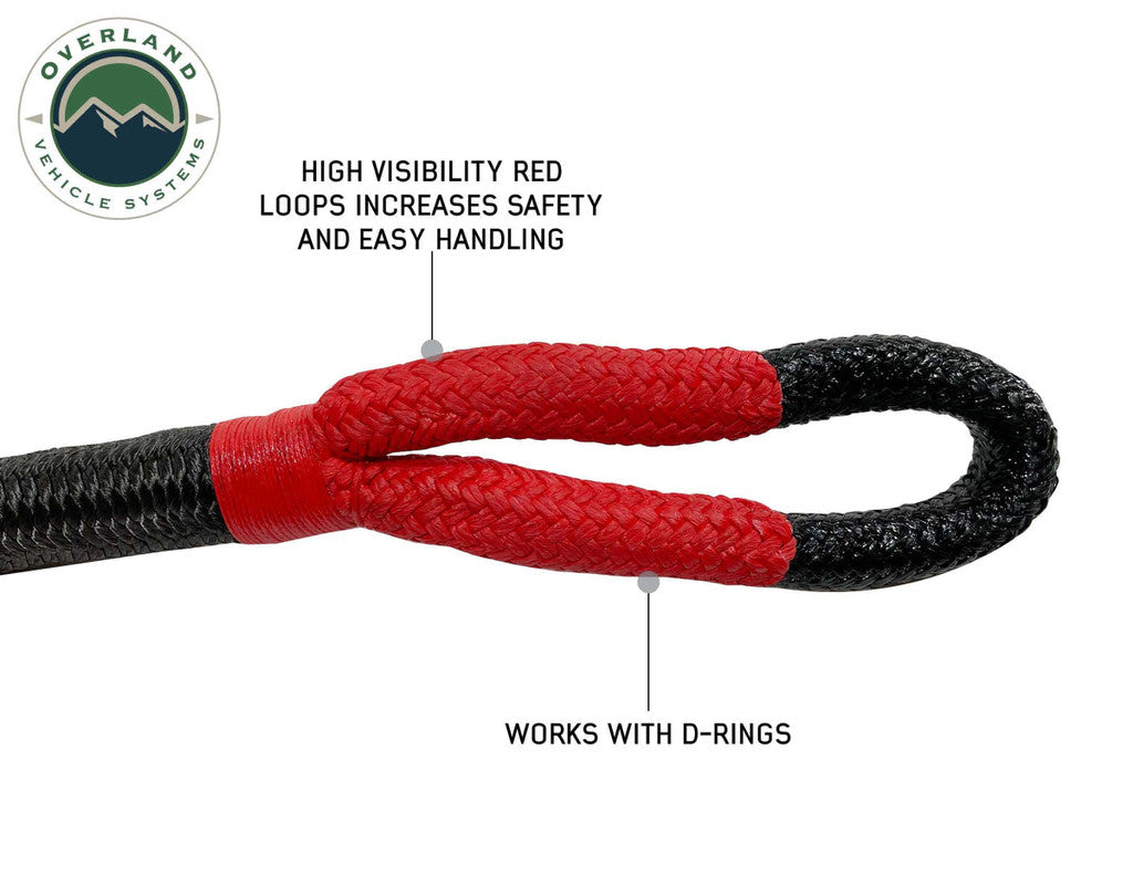 Brute Kinetic Recovery Strap 1" x 30' With Storage Bag - 30% stretch