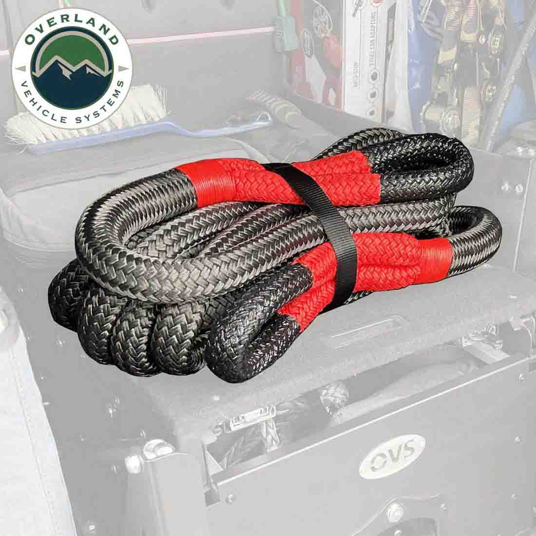 Overland Vehicle Systems Brute kinetic recovery rope 1 inch x 30 foot with storage bag - view 7