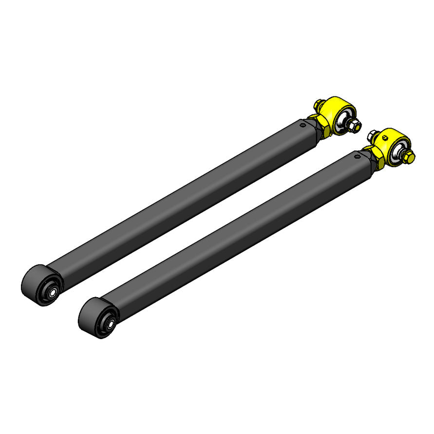 Pair of heavy-duty adjustable control arms for off-road vehicle suspension upgrades