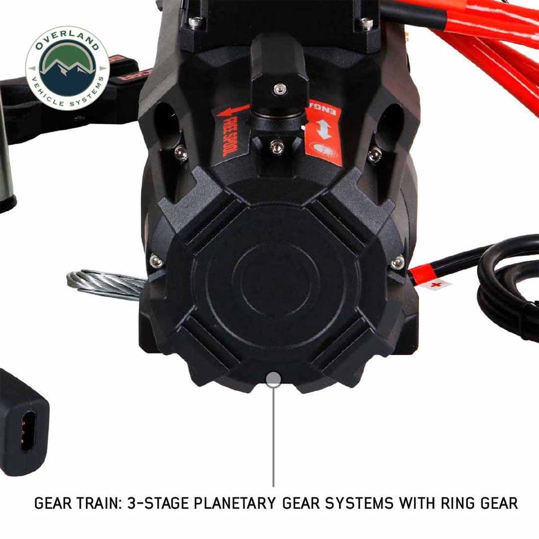 Overland Vehicle Systems SCAR 10 10,000 lb steel cable winch - view 10