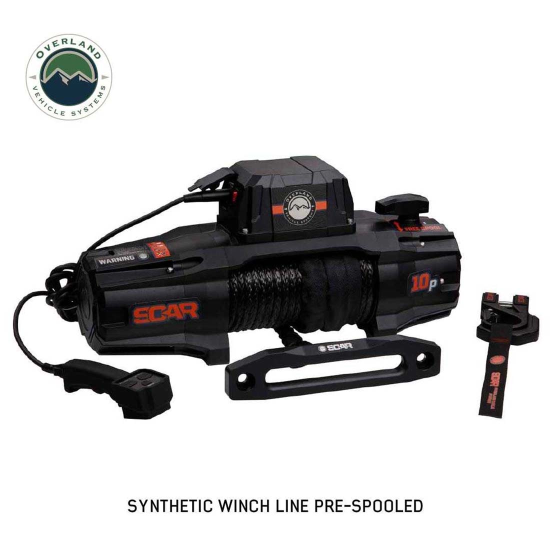Overland Vehicle Systems SCAR 10S 10,000 lb synthetic rope winch - view 10