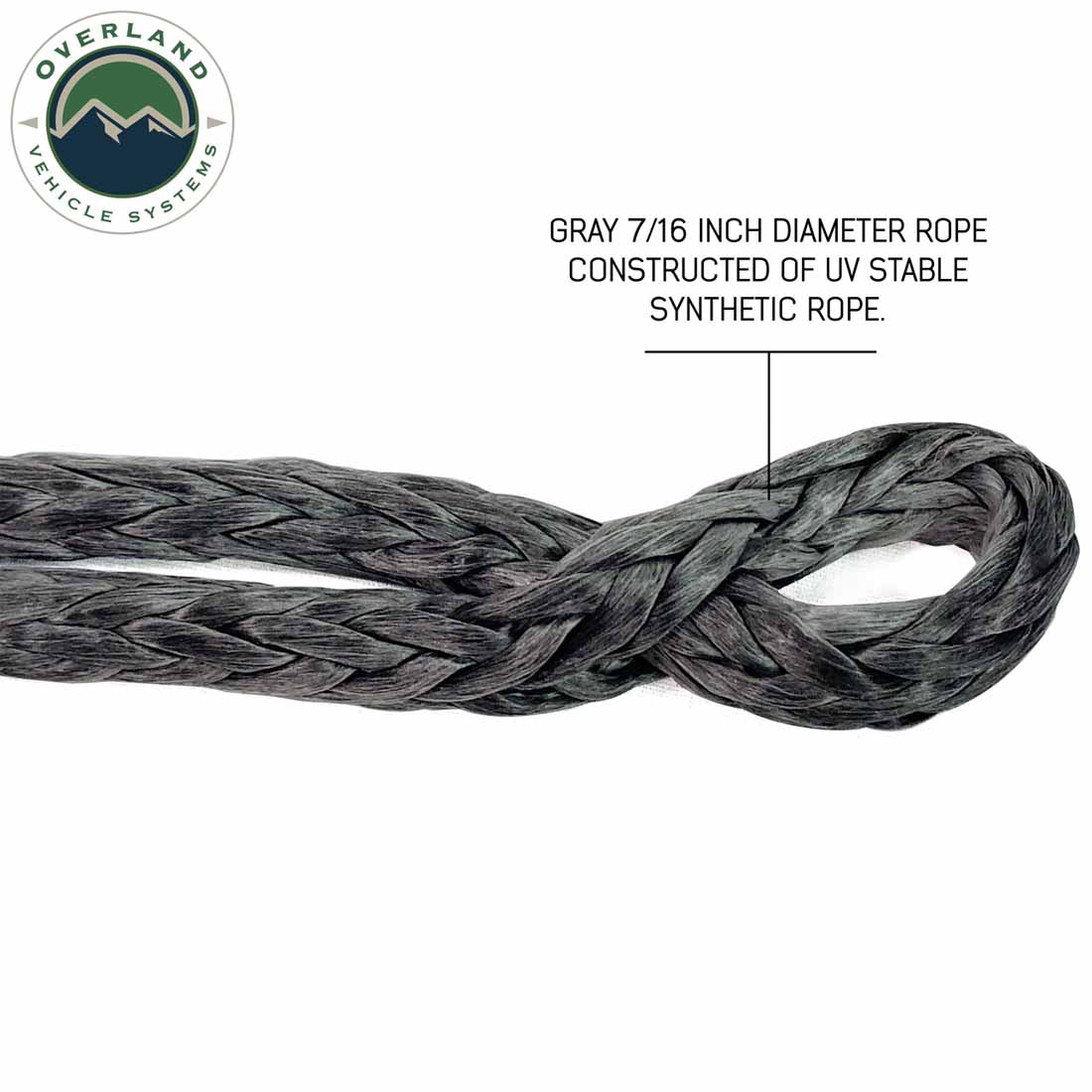 Overland Vehicle Systems 7/16 inch soft shackle with collar and storage bag - view 2