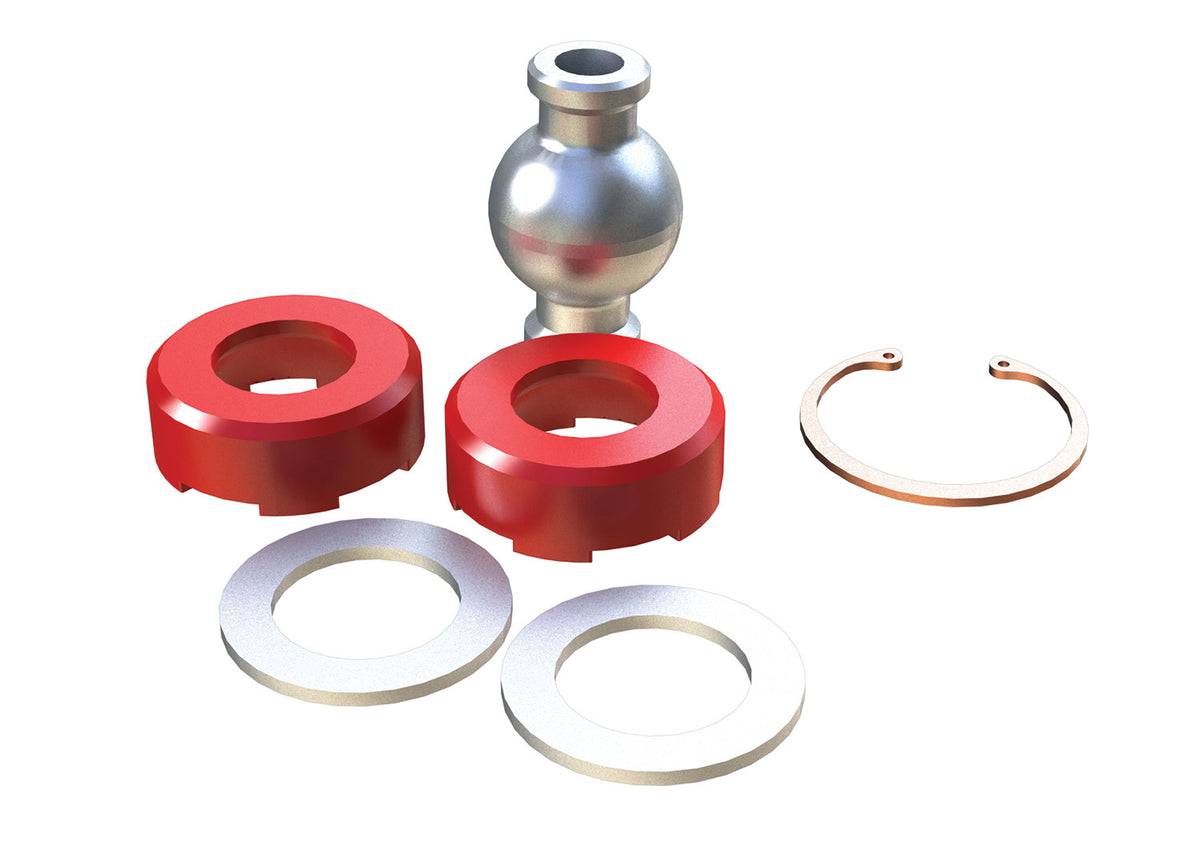 TeraFlex Small Rear Upper Long Adj. Control Arm Joint Rebuild Kit - Frame End for 2007-2018 Jeep Wrangler JK