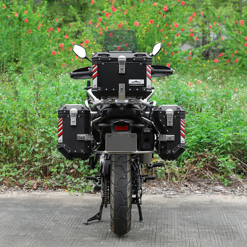 Aluminum Side Panniers, Top Case & Mounting Rack System for CFMOTO 800MT(2021-)