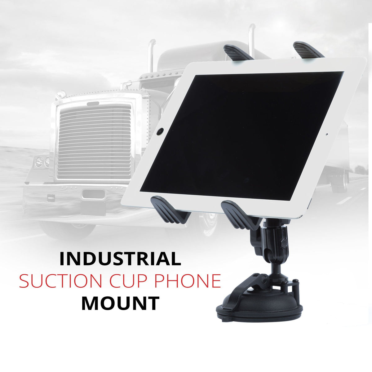 Tackform suction cup tablet mount for universal fit