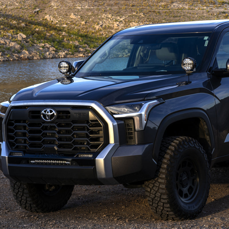 RIGID A-Pillar Lighting Kit with 6 in. 360-Series Drive Lights, fits Toyota Tundra