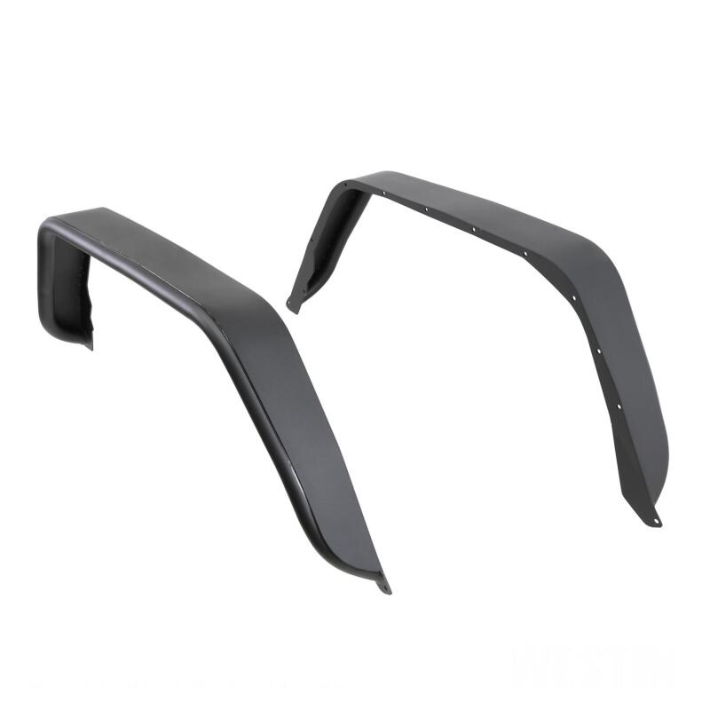 Westin Tube Fenders, Rear, Textured Black, fits Jeep Gladiator