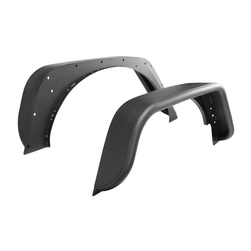 Westin Tube Fenders, Rear, Textured Black, fits Jeep Wrangler