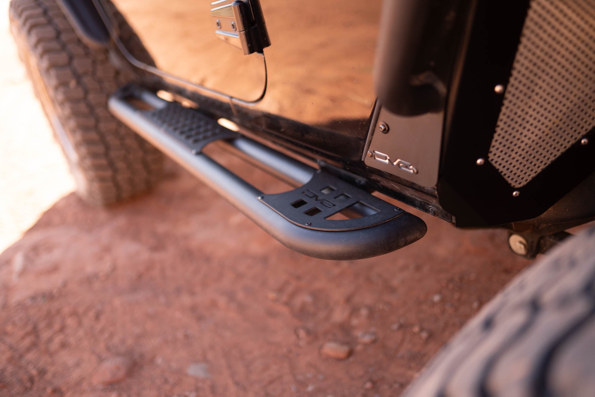 2-Door-Jeep-Wrangler-JK-OE-Plus-Side-Steps-on-the-trail-1 - NVMOS