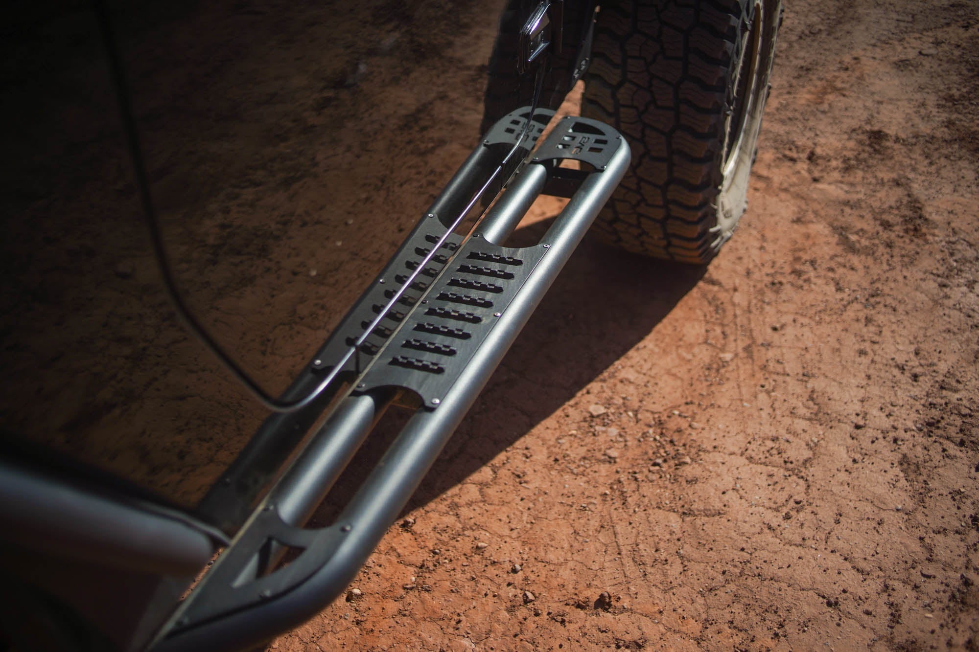 2-Door-Jeep-Wrangler-JK-OE-Plus-Side-Steps-on-the-trail-4 - NVMOS