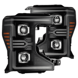 AlphaRex LUXX-Series LED Projector Headlights for Ford Super Duty - Black