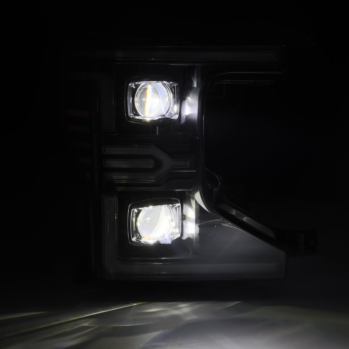 AlphaRex LUXX-Series LED Projector Headlights for Ford Super Duty - Black
