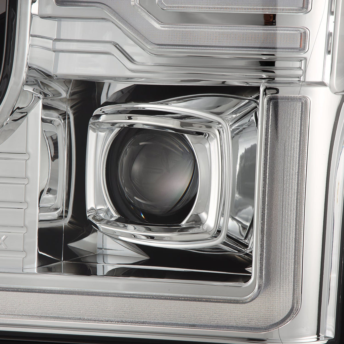 AlphaRex LUXX-Series LED Projector Headlights for Ford Super Duty - Chrome