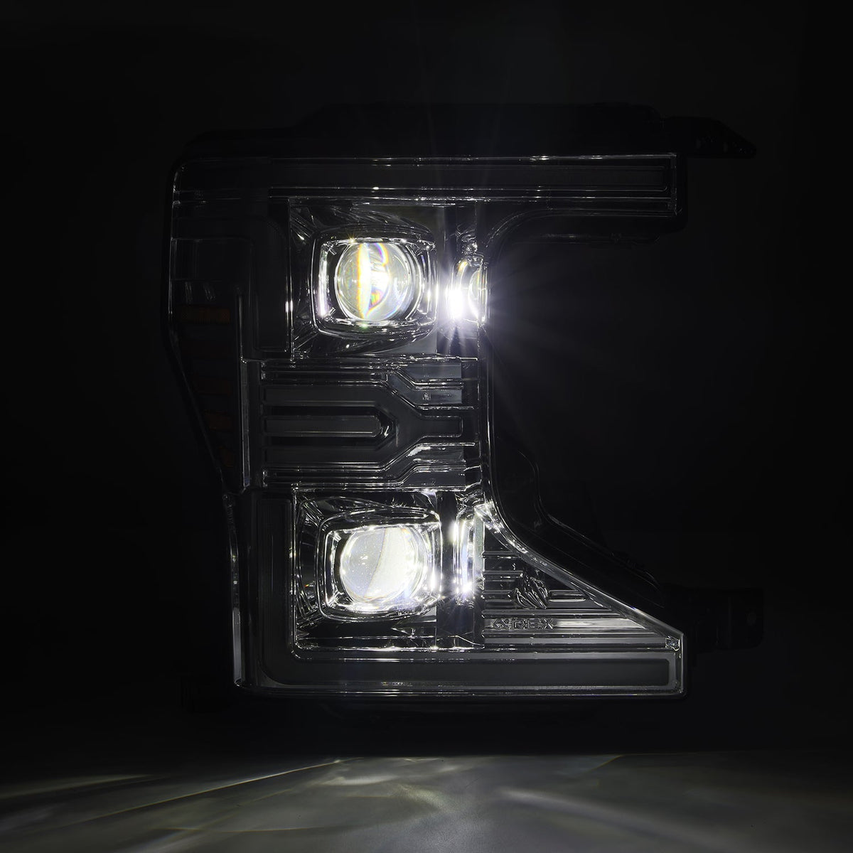 AlphaRex LUXX-Series LED Projector Headlights for Ford Super Duty - Chrome