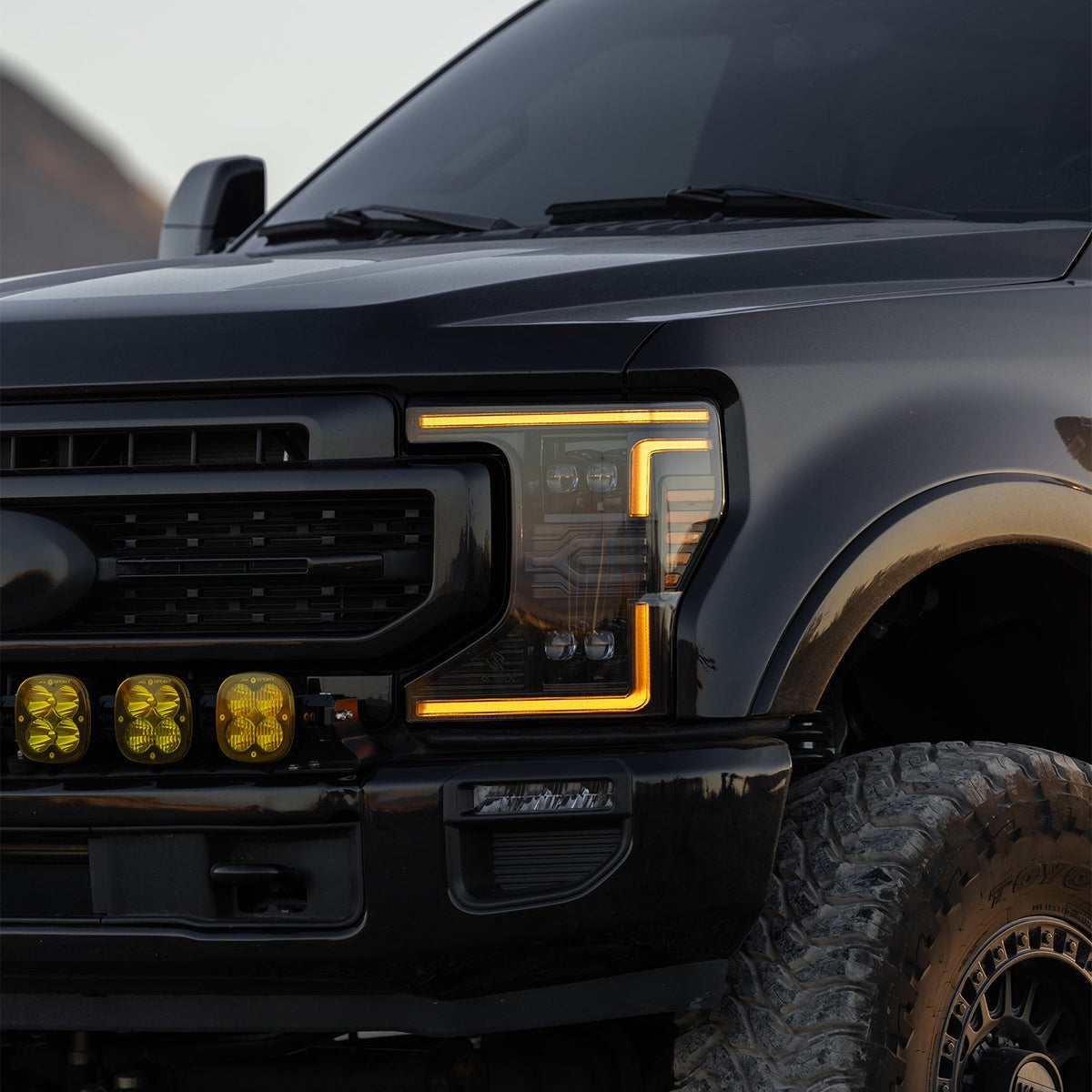 AlphaRex NOVA-Series LED Projector Headlights for Ford Super Duty - Alpha-Black