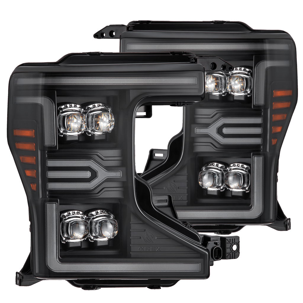 AlphaRex NOVA-Series LED Projector Headlights for Ford Super Duty - Black