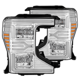 AlphaRex NOVA-Series LED Projector Headlights for Ford Super Duty - Chrome