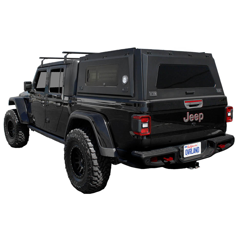 OVS Expedition PRO+ truck cap with full windows for 2020-2027 Jeep Gladiator - view 2