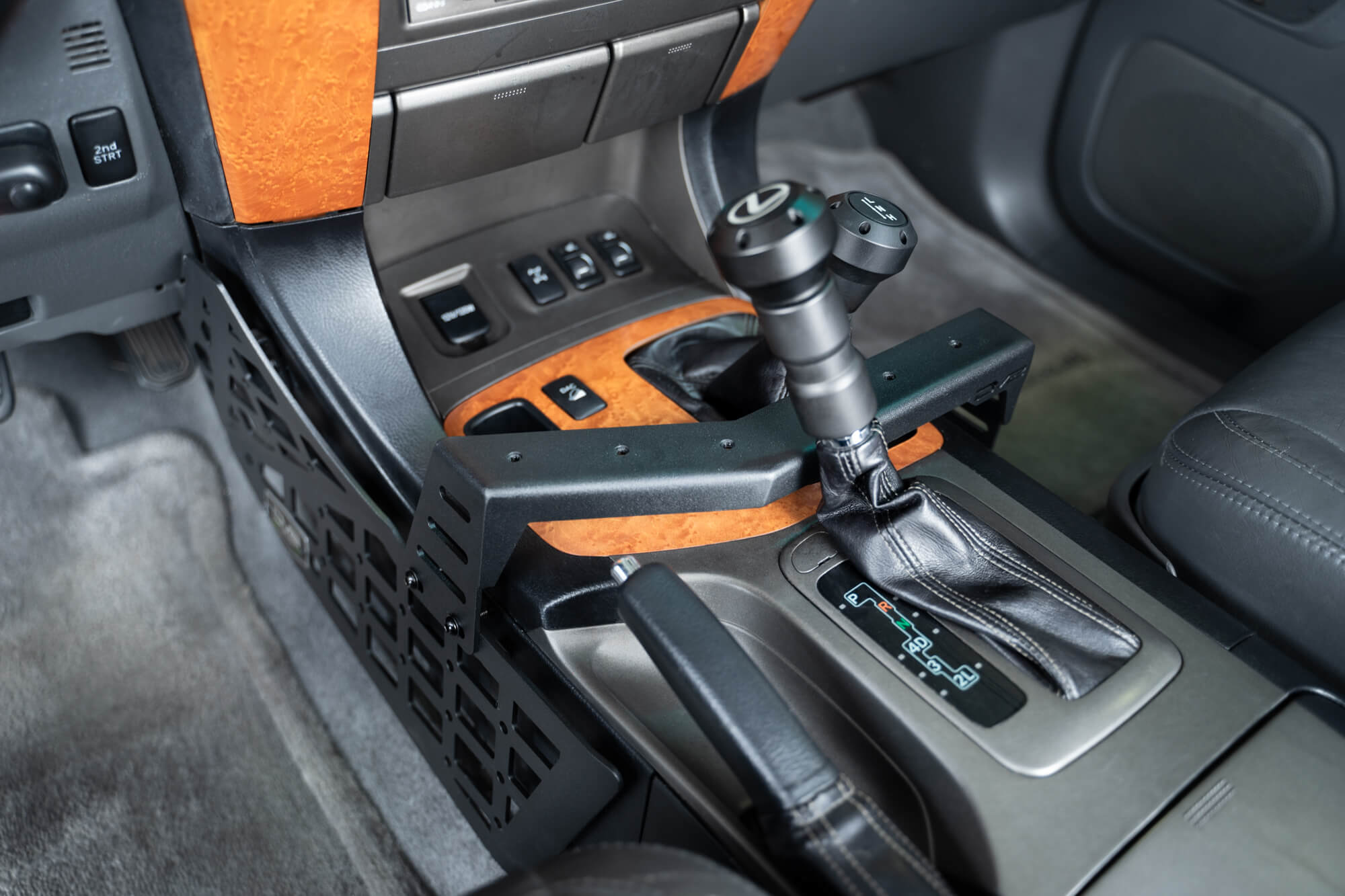 2003-2009-Lexus-GX470-Center-Console-Molle-Panels-_-Digital-Device-Bridge_Installed-8 - NVMOS