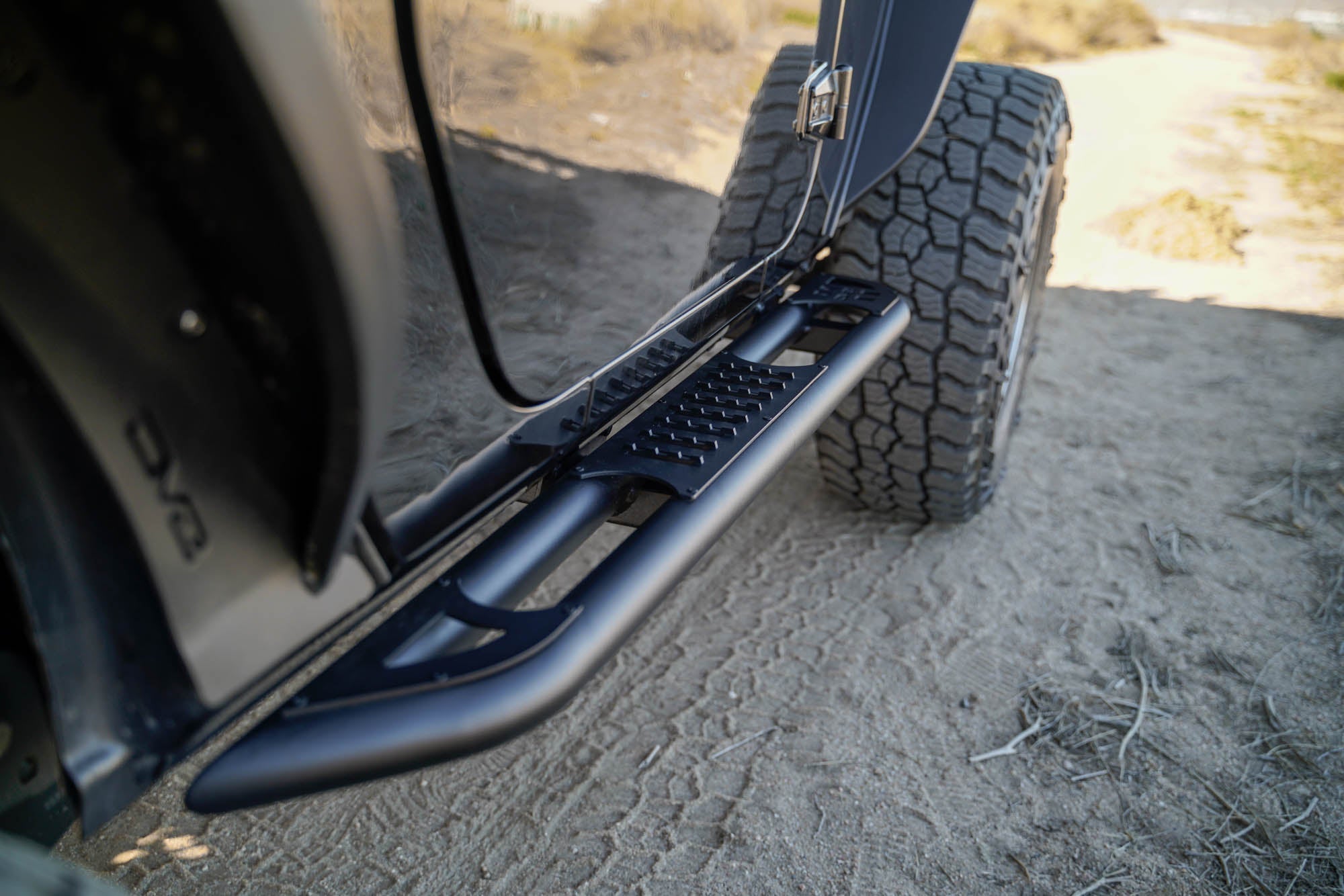 2007-2018-2-Door-Jeep-Wrangler-JK-OE-Plus-Side-Steps-Installed-08 - NVMOS