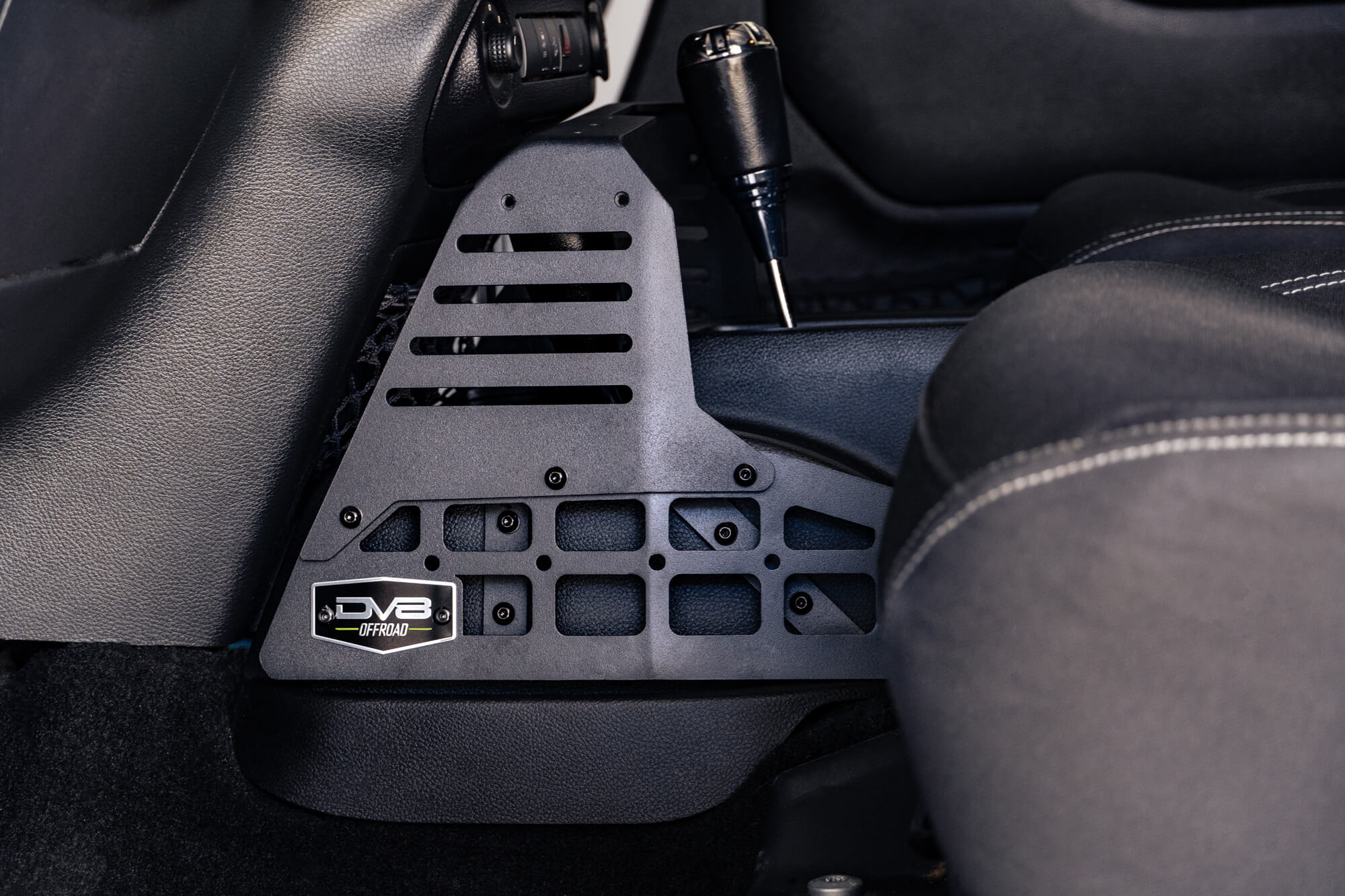 2007-2018-Jeep-Wrangler-JK-Center-Console-Molle-Panels-_-Device-Bridge-Automatic_Installed-3 - NVMOS
