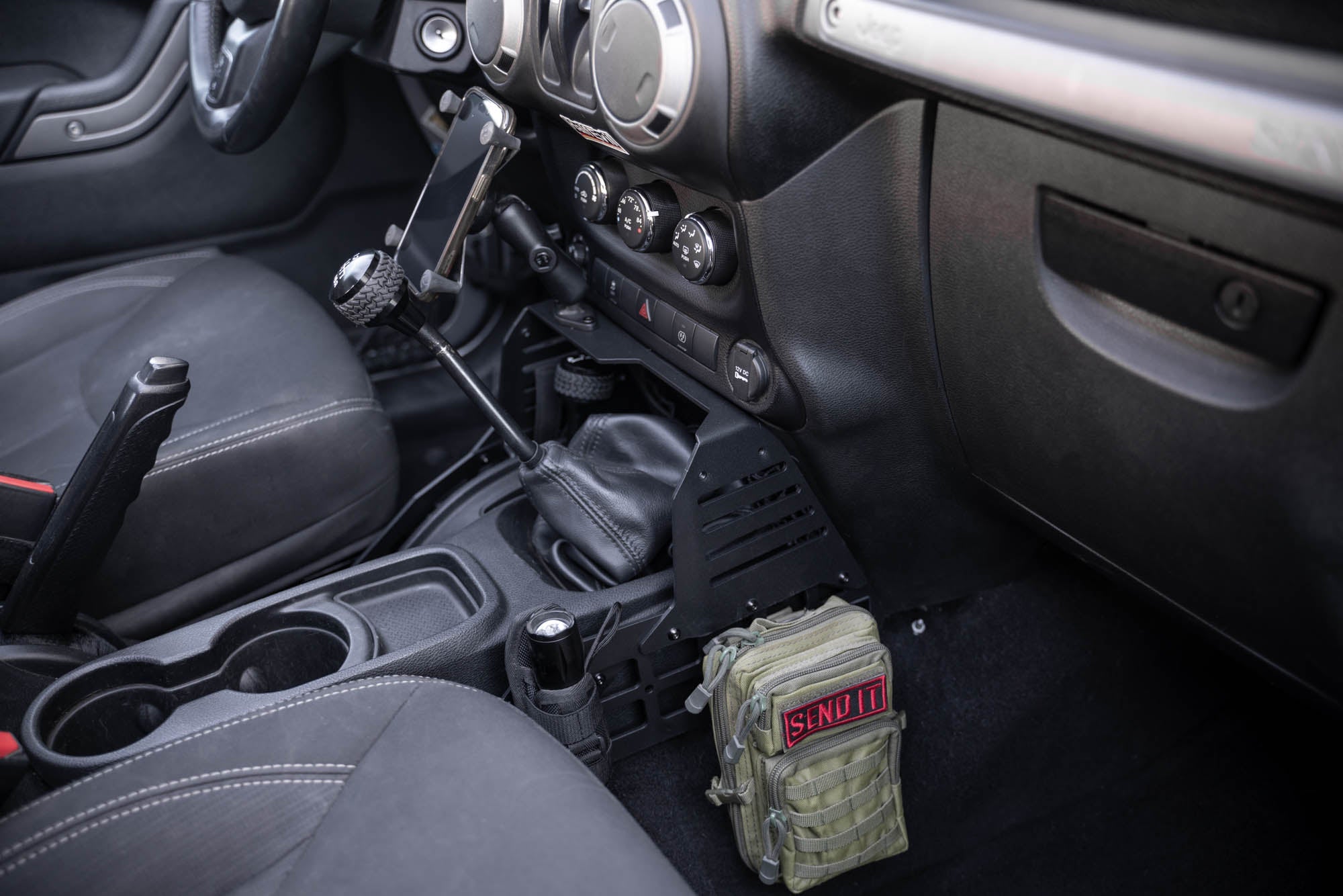 2007-2018-Jeep-Wrangler-JK-Center-Console-Molle-Panels-_-Device-Bridge-Manual_Installed_03 - NVMOS