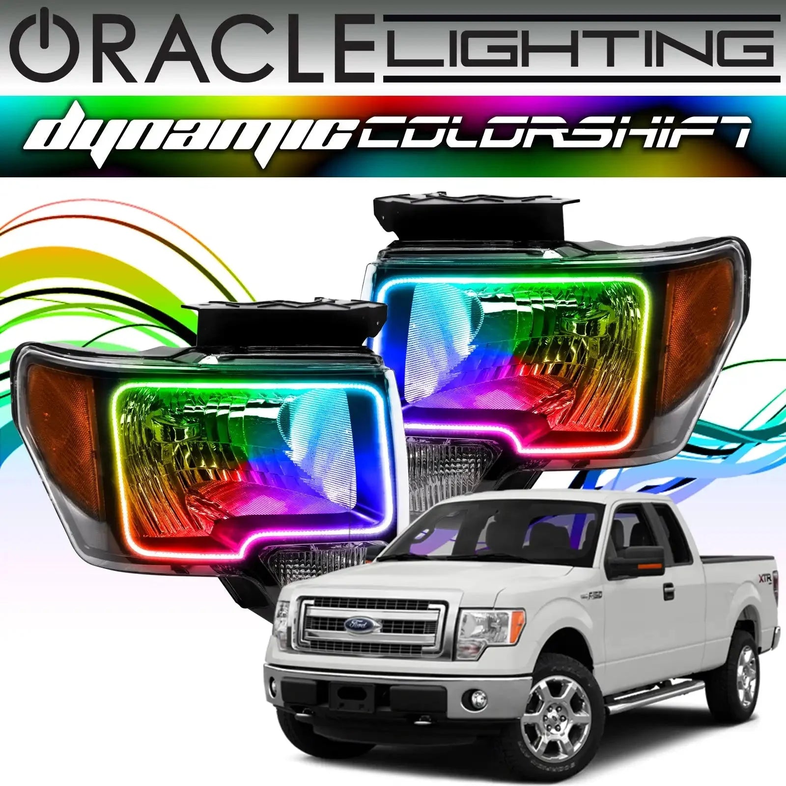2009-2014_Ford_F150_Raptor_Dynamic_ColorSHIFT_Headlight_Halo_Kit - NVMOS