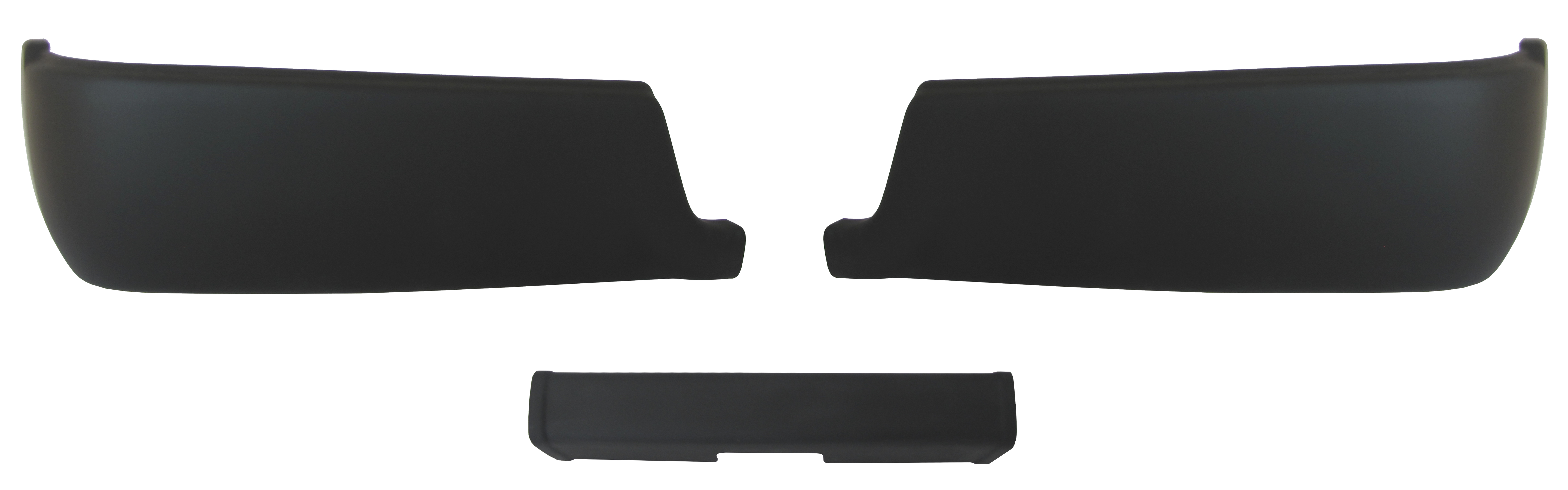 2009-2018 Ram - Rear BUMPERSHELLZ™ - Chrome Delete Truck Bumper Caps Chrome Delete Kit, No reverse sensors, No Cut Outs