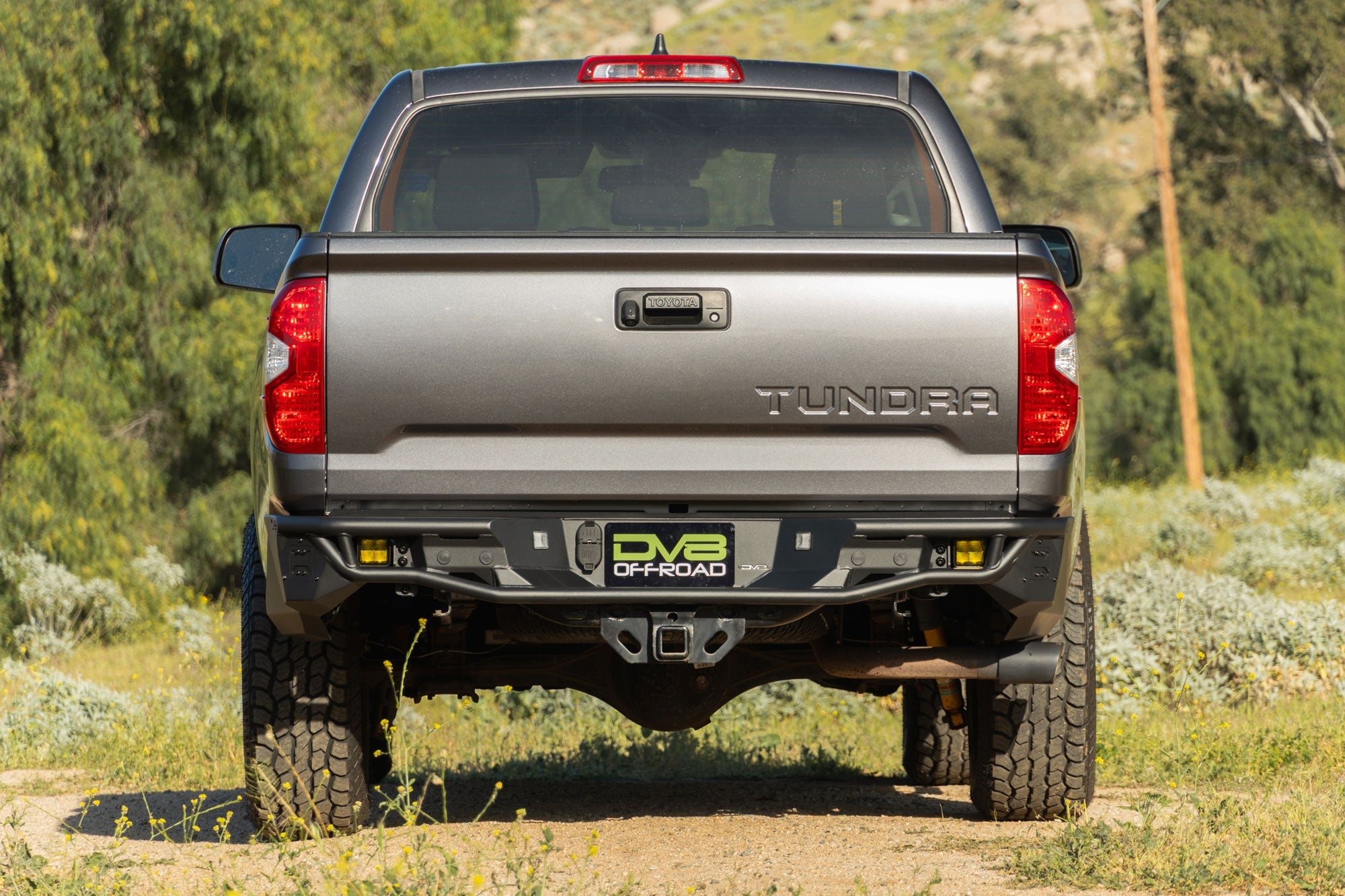 2014-2021-Toyota-Tundra-Tube-Rear-Bumper-Installed-1 - NVMOS