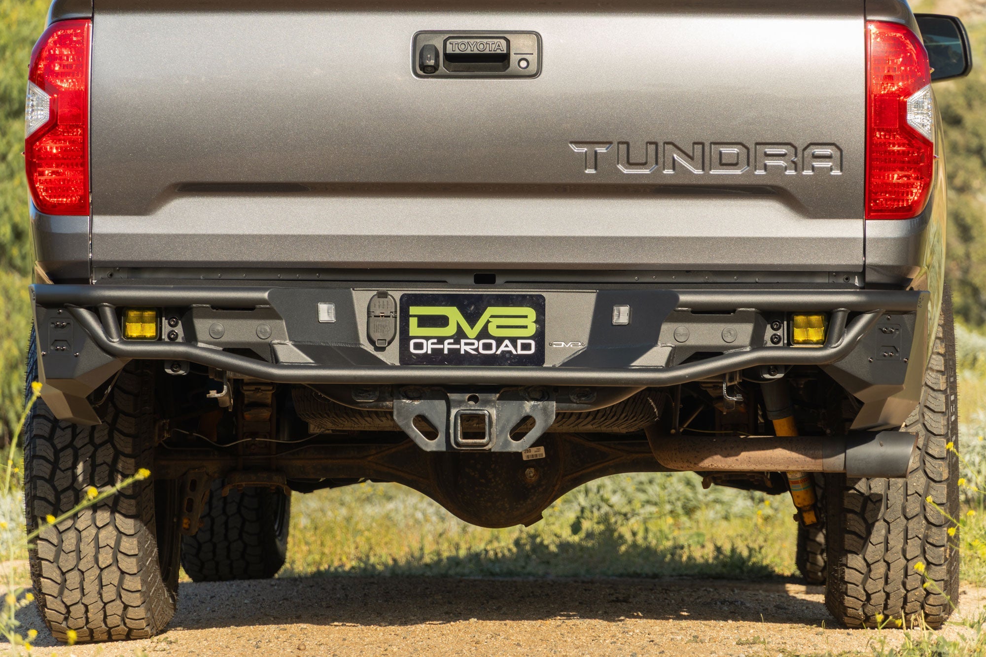 2014-2021-Toyota-Tundra-Tube-Rear-Bumper-Installed-3 - NVMOS