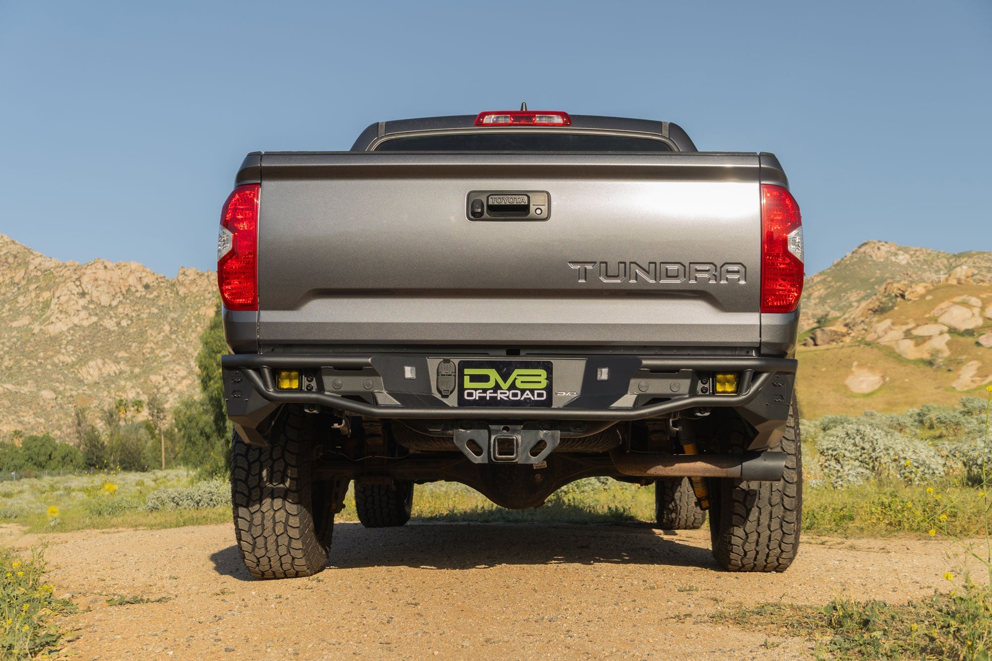 2014-2021-Toyota-Tundra-Tube-Rear-Bumper-Installed-6 - NVMOS