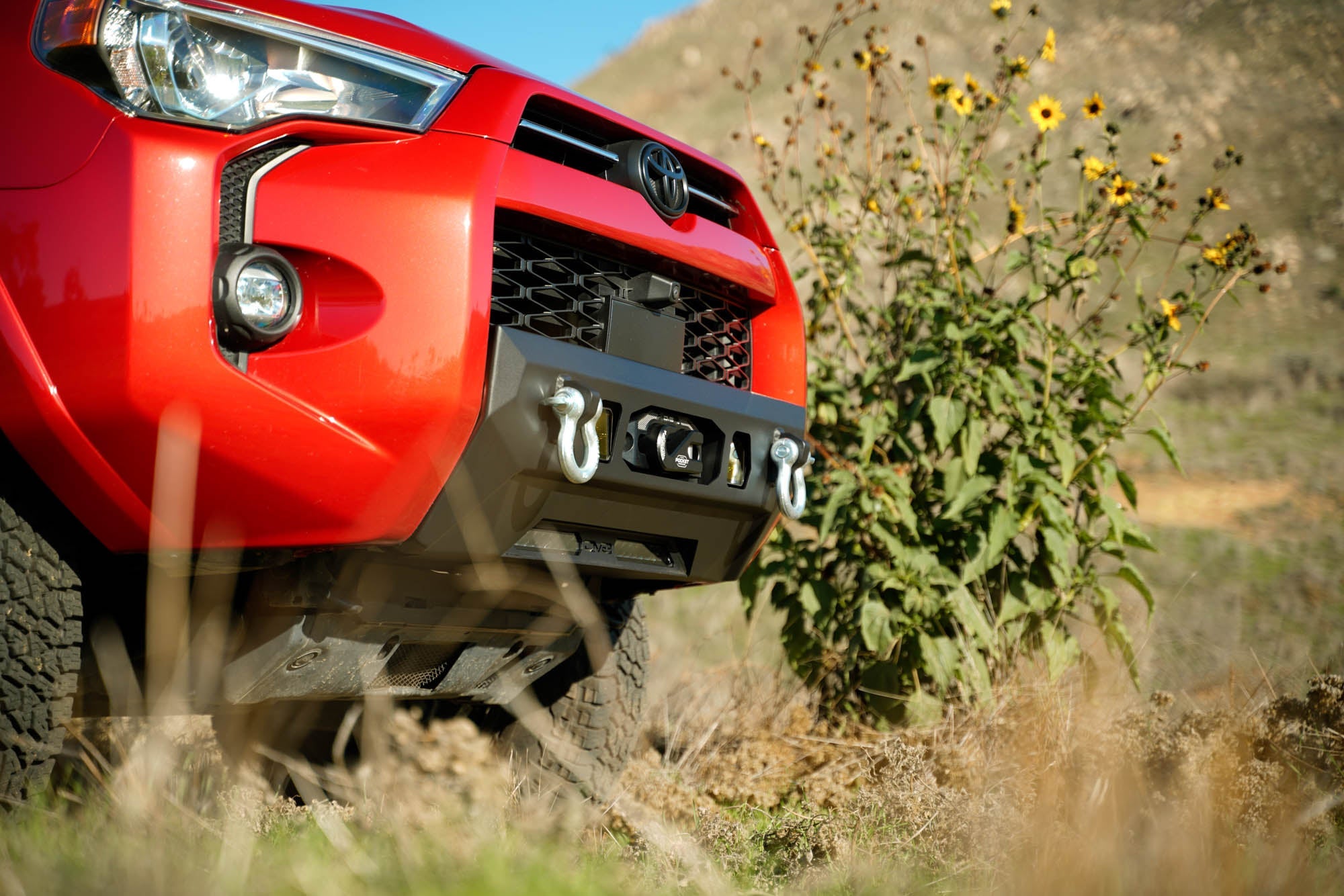 2014-2024-Toyota-4Runner-Centric-Series-Winch-Front-Bumper-Installed-7 - NVMOS