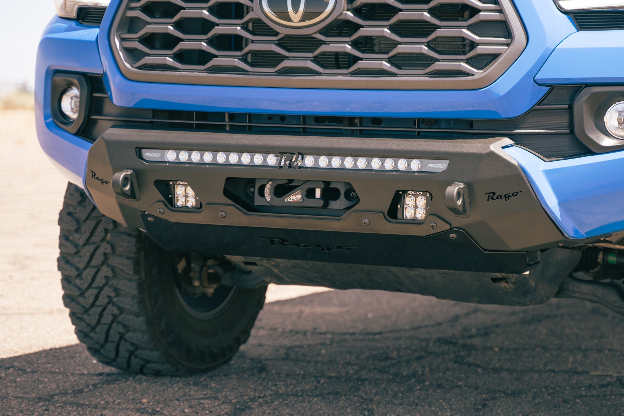 2016-2023-Toyota-Tacoma-Center-Mount-Winch-Front-Bumper-Outdoor-9 - NVMOS