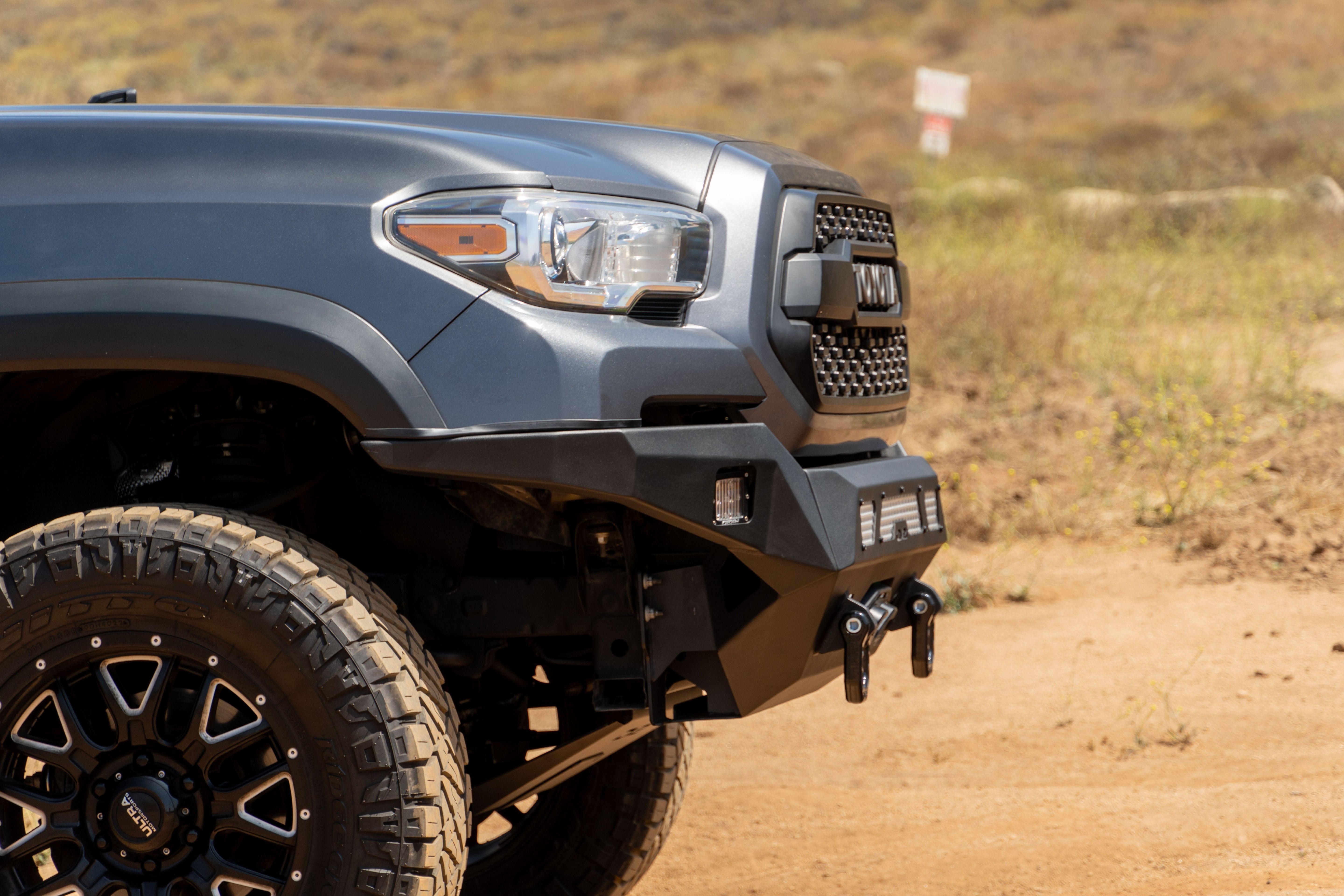 2016-2023-Toyota-Tacoma-MTO-Series-Winch-Front-Bumper-Installed-17 - NVMOS