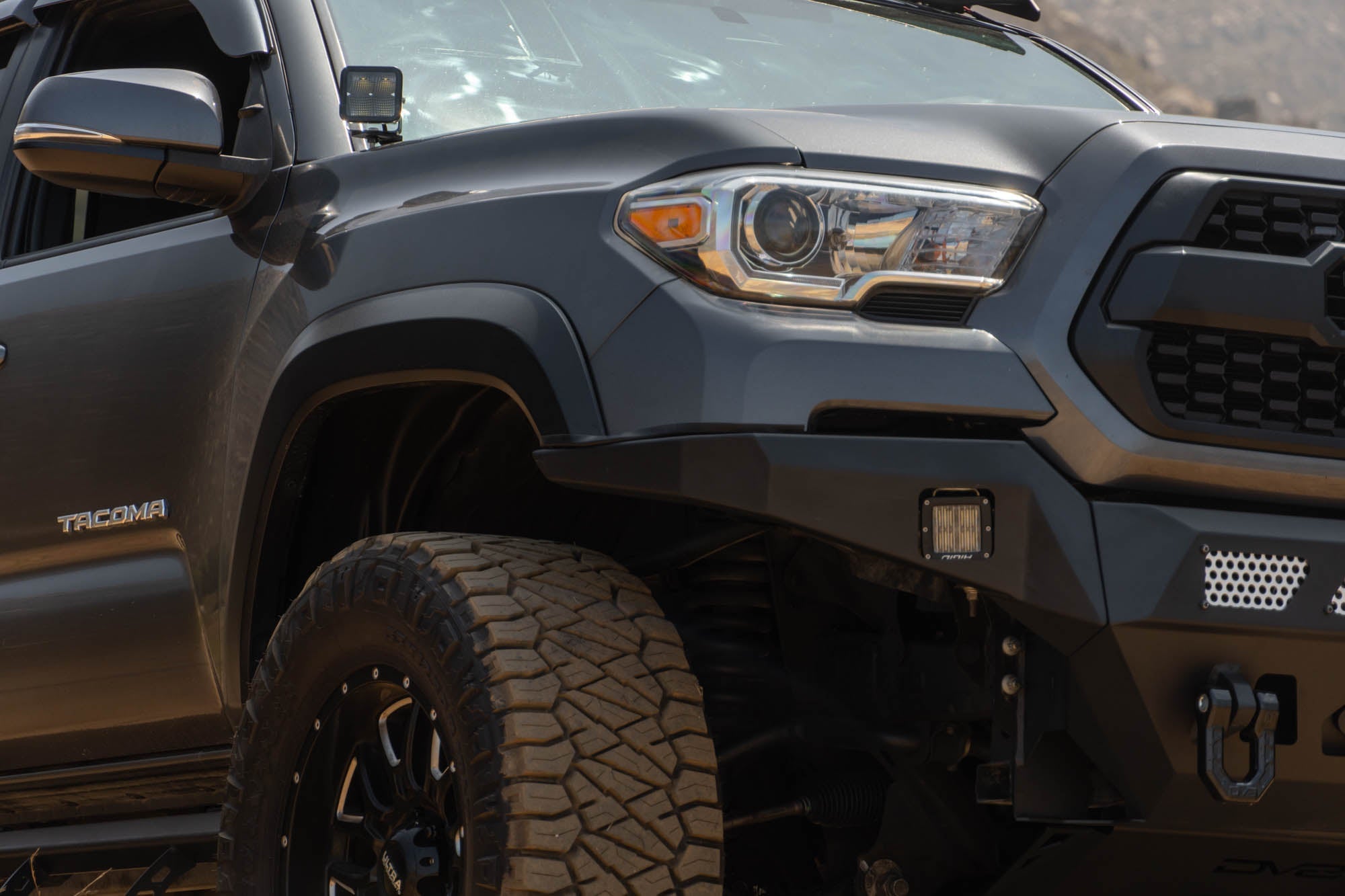 2016-2023-Toyota-Tacoma-MTO-Series-Winch-Front-Bumper-Installed-9 - NVMOS