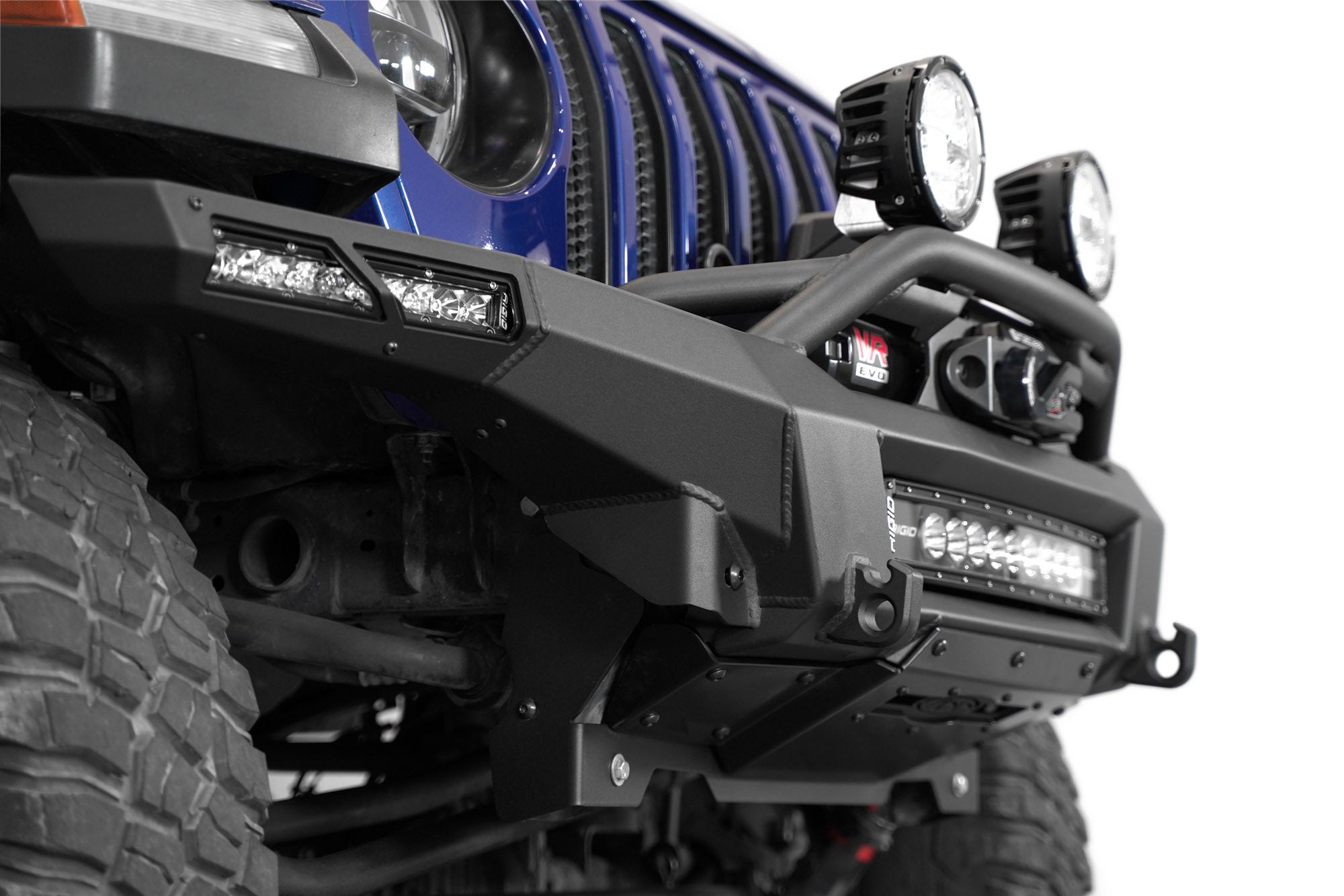 2018-2024-Jeep-JL-JT-Phantom-Winch-Front-Bumper-Installed-14 - NVMOS