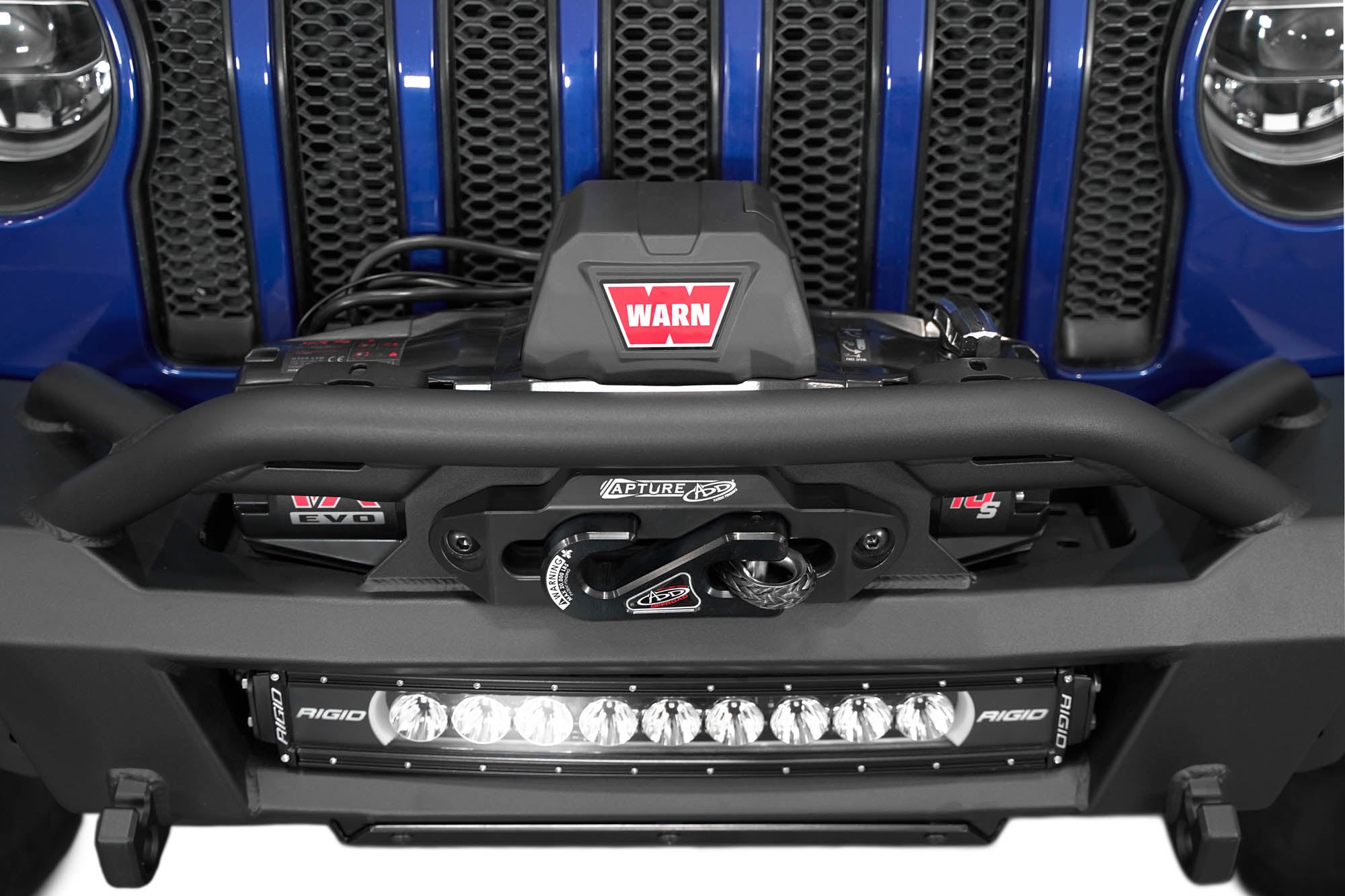 2018-2024-Jeep-JL-JT-Phantom-Winch-Front-Bumper-Installed-6 - NVMOS