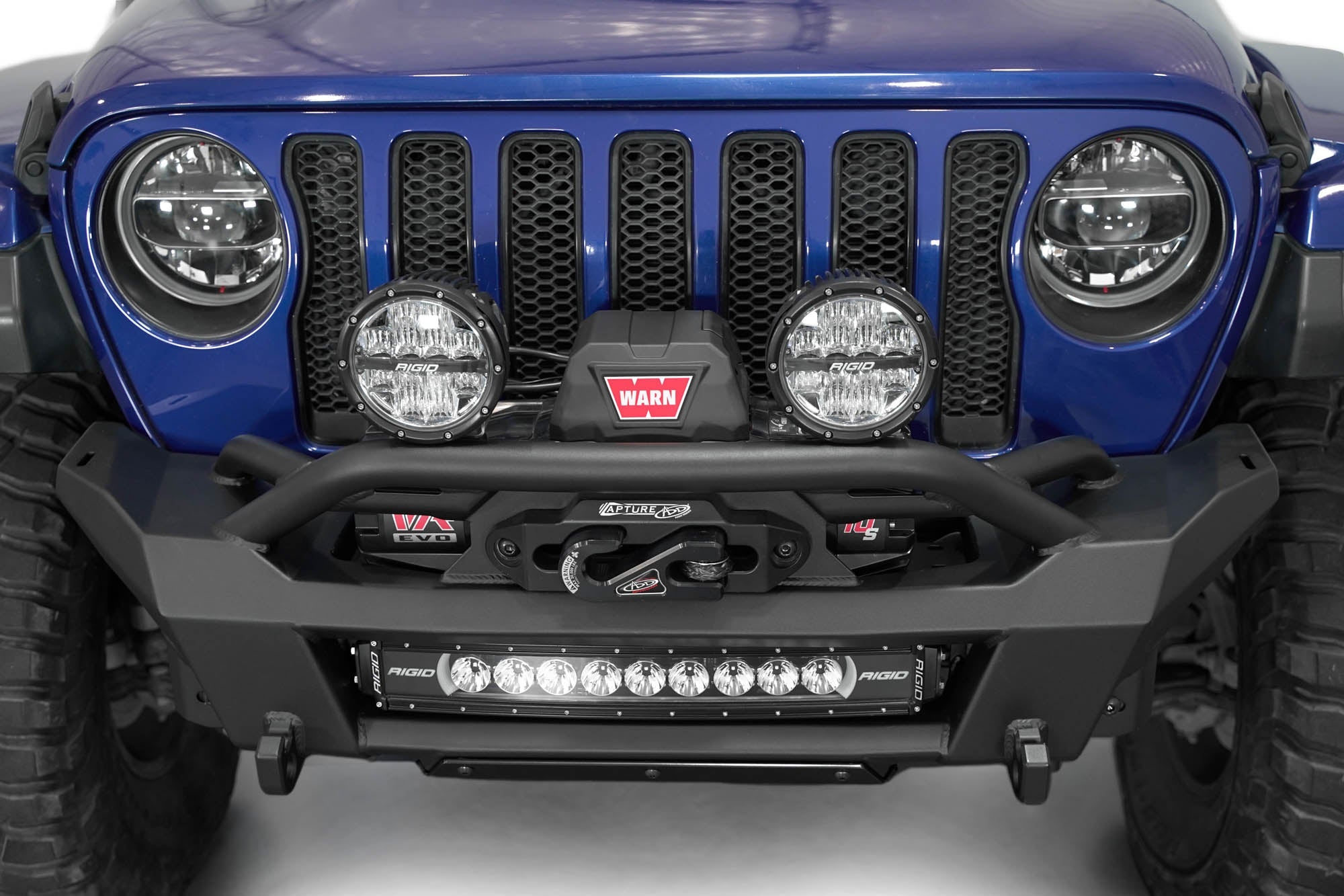2018-2024-Jeep-JL-JT-Phantom-Winch-Stubby-Front-Bumper-4 - NVMOS