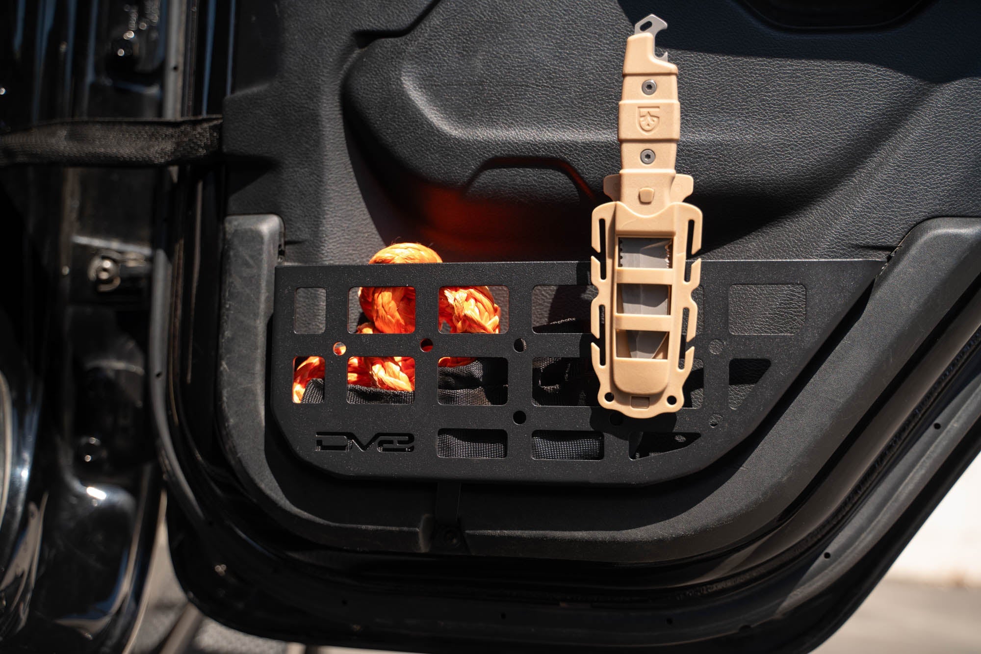 2018-2024-Jeep-Wrangler-JL-GladiatorJT-Slim-Rear-Door-Molle-Pockets-Installed-9 - NVMOS