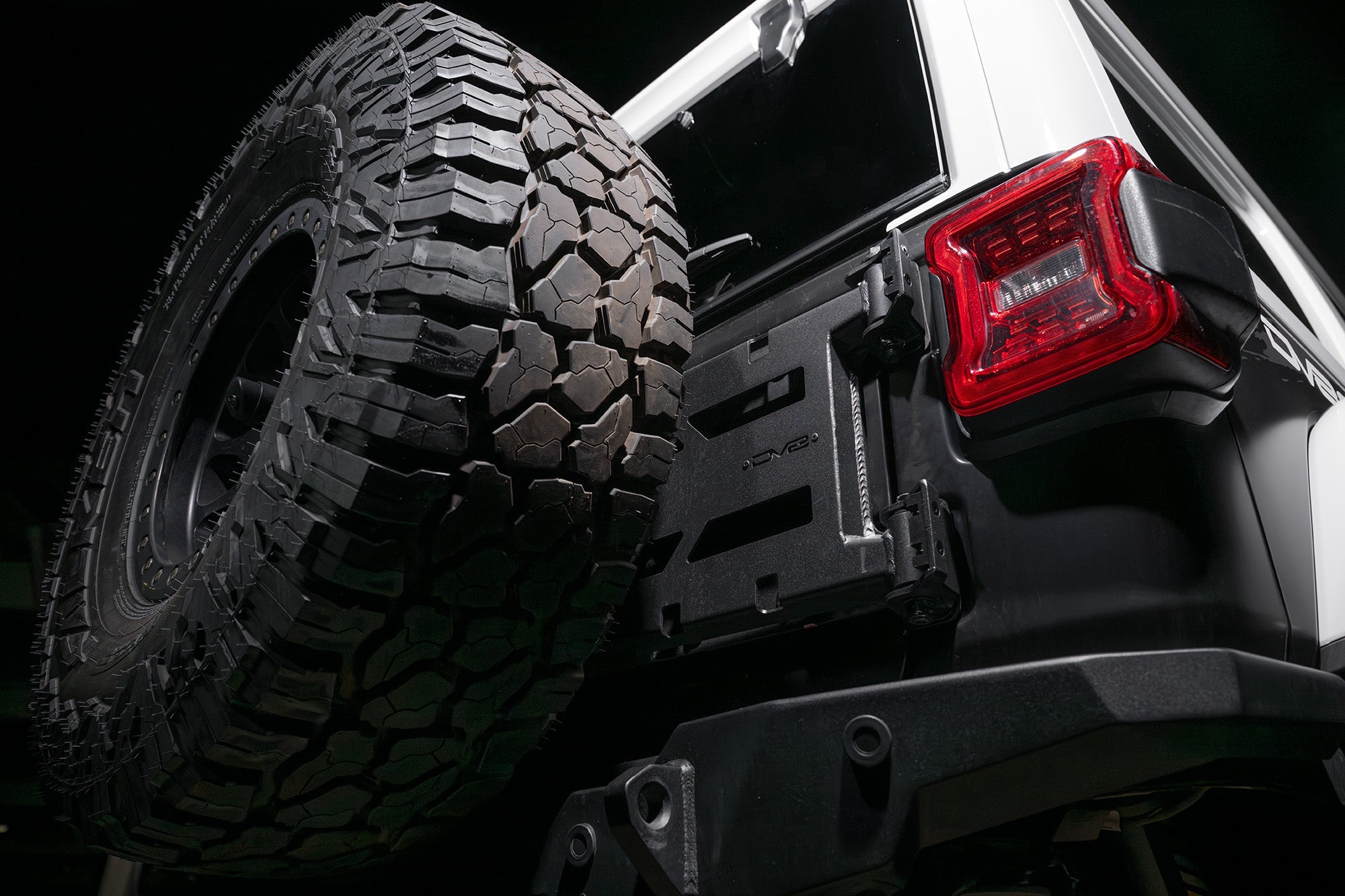 2018-2025-Jeep-Wrangler-JL-Spare-Tire-Carrier-Night - NVMOS