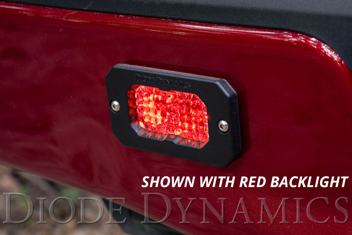 Diode Dynamics C2 1.0 SAE White Sport Flush Mount LED Pod (pair) for trucks and SUVs – backlight