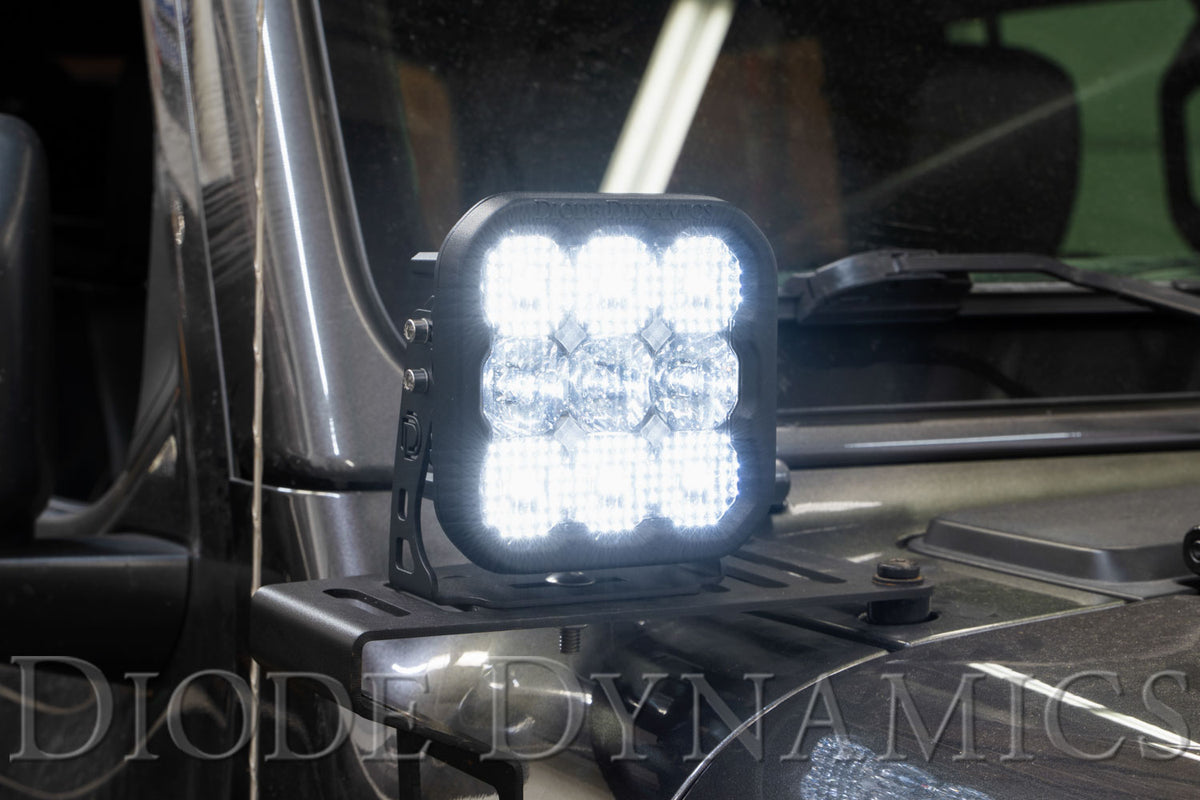 Diode Dynamics SS5 White Pro LED Pod (Pair) for trucks and SUVs – mounted